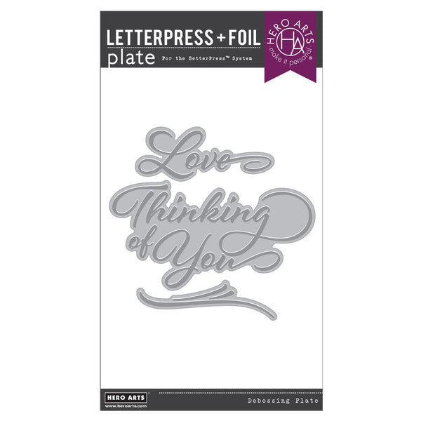Love & Thinking of You BetterPress + Foil Plates