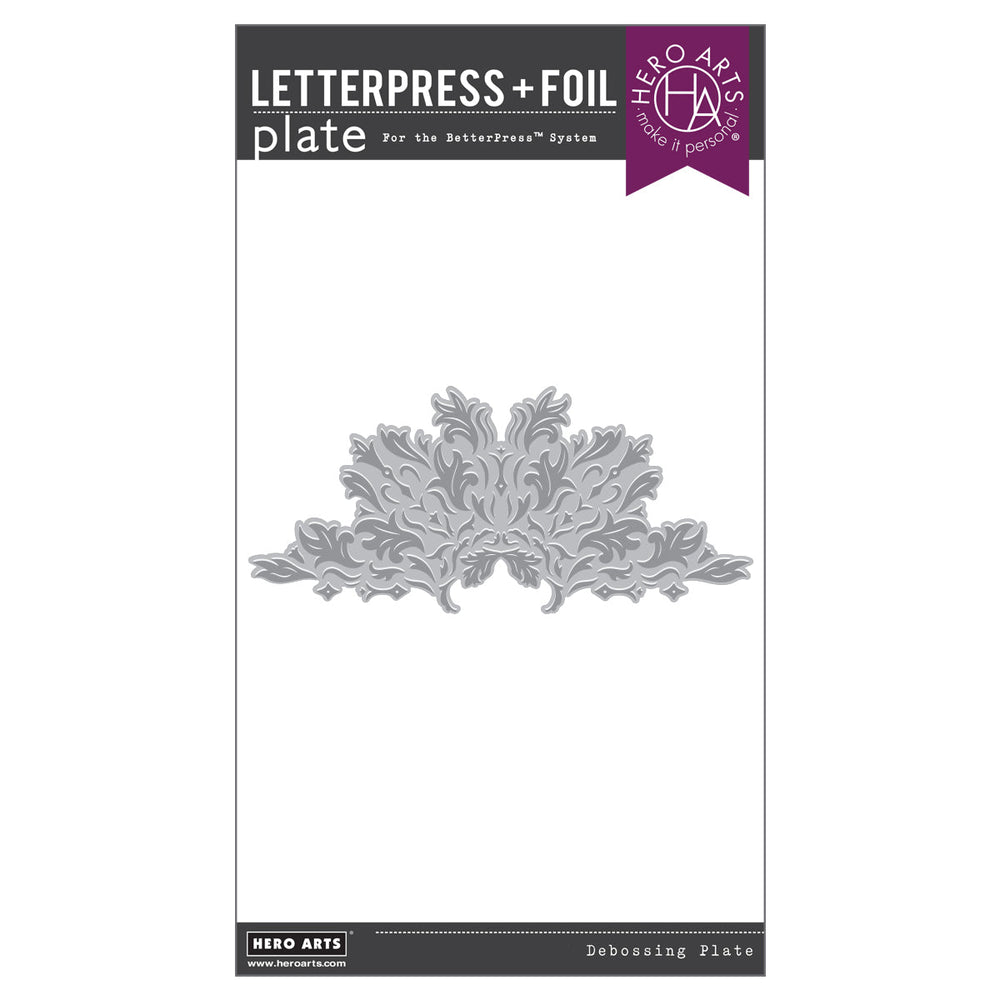 Lavish Flourish Letterpress + Foil Plate from the Lovely LetterPress Collection