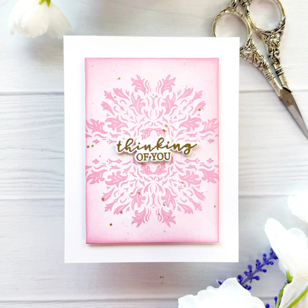 Hero Arts - Lavish Flourish Letterpress + Foil Plate