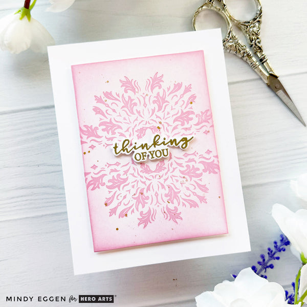 Lavish Flourish Letterpress + Foil Plate from the Lovely LetterPress Collection