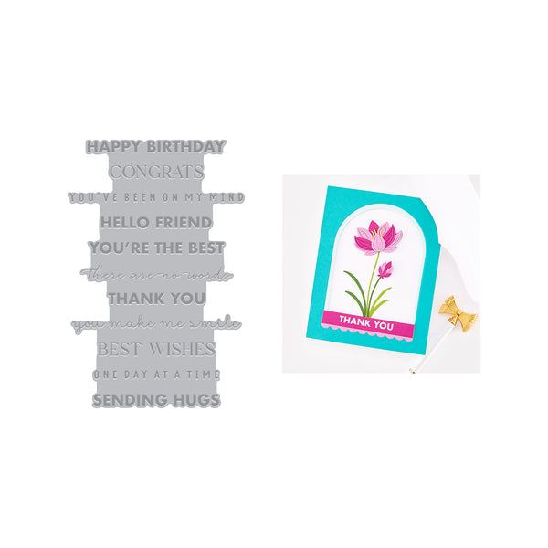 Sentiment Strips XL - Everyday Letterpress + Foil
