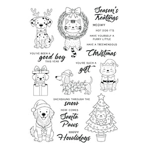 Christmas Pets Stamp & Die Bundle by Simon Hurley