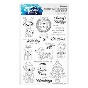 Christmas Pets Stamp & Die Bundle by Simon Hurley