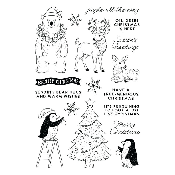 Polar Friends Stamp and Die Bundle by Simon Hurley