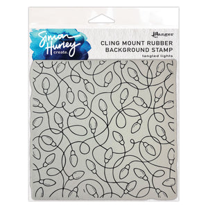 Ranger Tangled Lights Cling Stamp by Simon Hurley create.