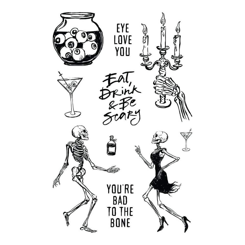 Bad to the Bone Stamp & Die Bundle by Simon Hurley