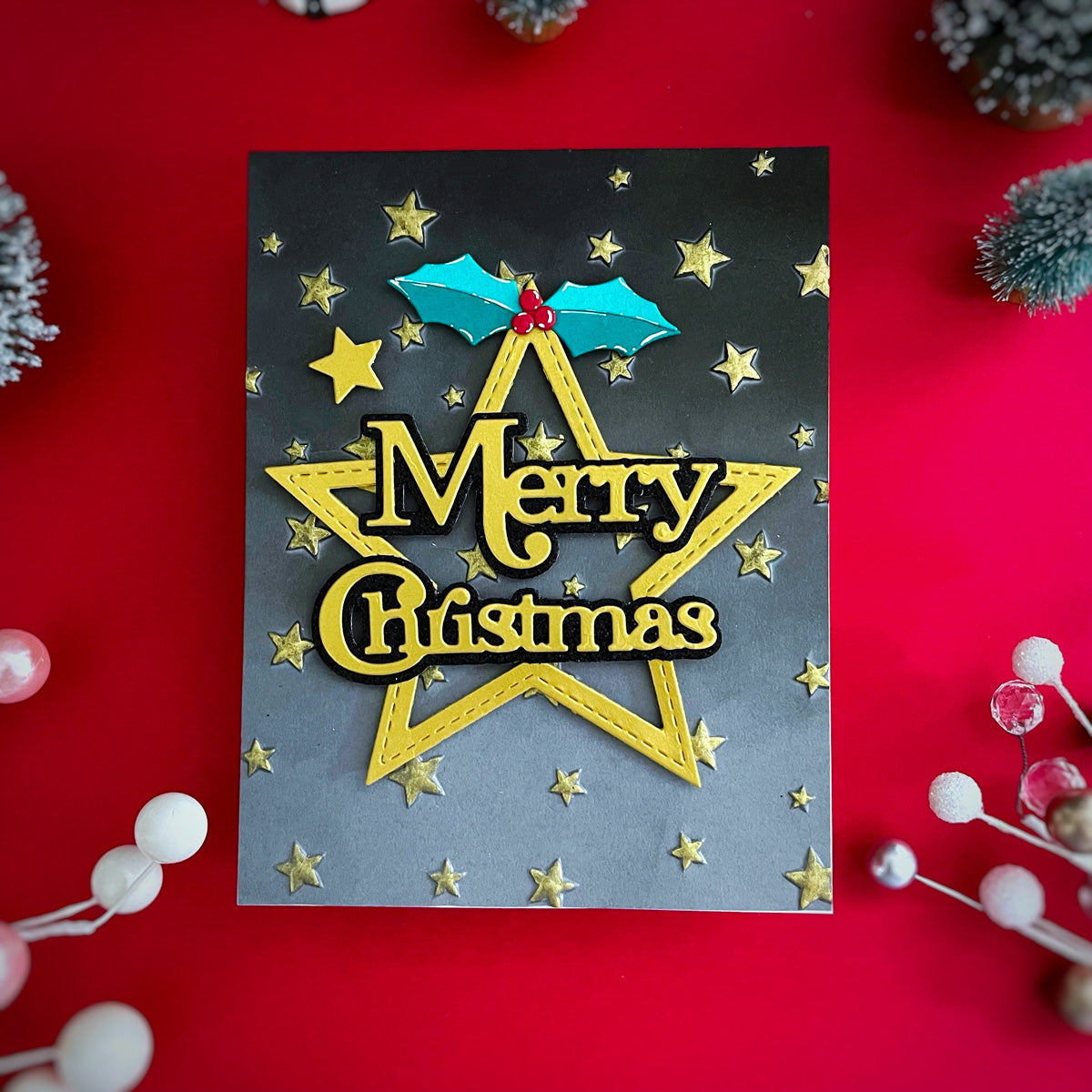 Essential Stars Etched Dies from the All About Christmas
