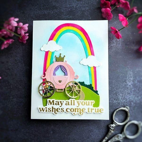 Over The Rainbow Etched Dies from the Storytelling by Spellbinders Scrapbooking Collection