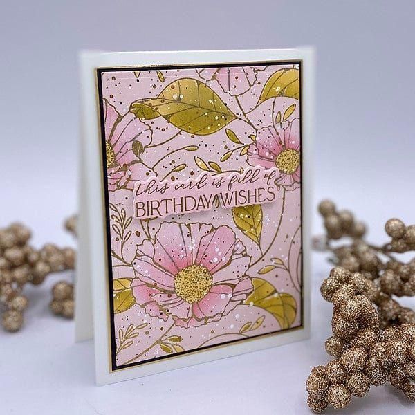 Cosmos Backdrop Press + Foil Plate