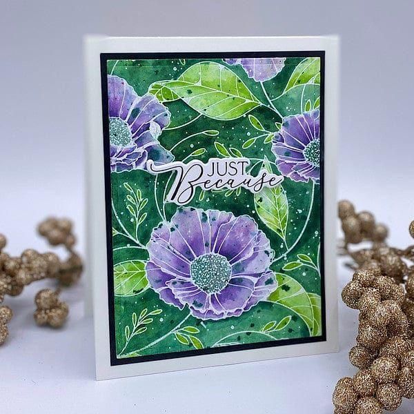 Cosmos Backdrop Press + Foil Plate