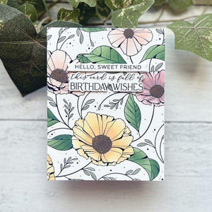 Cosmos Backdrop BetterPress and Stencil Bundle from the Pressed Posies Collection