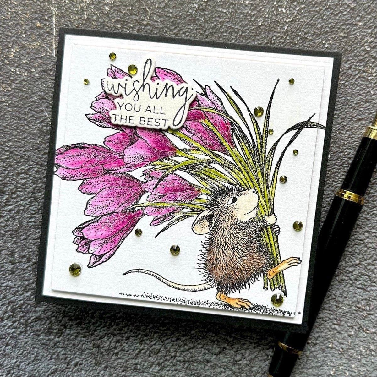 A Little Message Sentiments Press Plate & Die Set from the