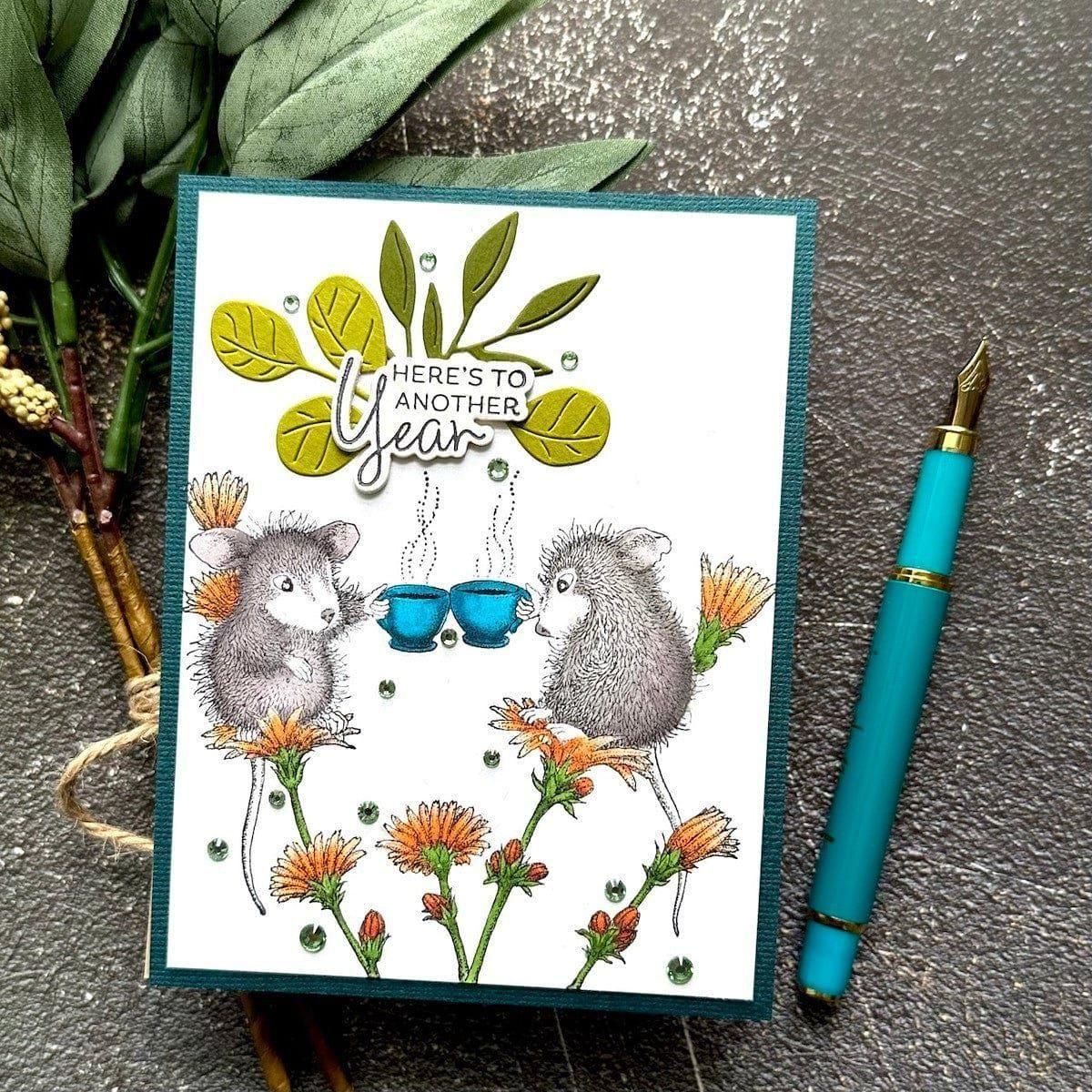 A Little Message Sentiments Press Plate & Die Set from the