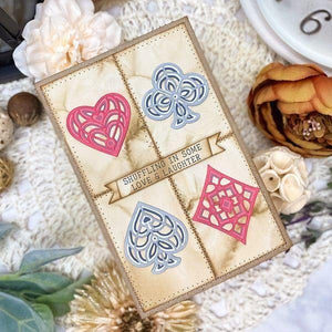 Shuffling Sentiments Press Plate & Die Set by Jaycee Gaspar