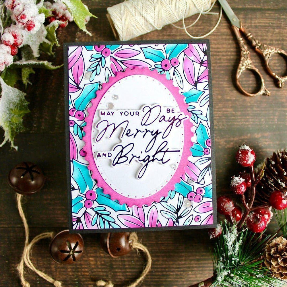A Merry Little Christmas Sentiments Glimmer Hot Foil Plate & Die Set from the De-Light-Ful Christmas Collection by Yana Smakula