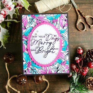 A Merry Little Christmas Sentiments Glimmer Hot Foil Plate & Die Set from the De-Light-Ful Christmas Collection by Yana Smakula
