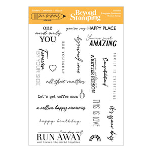 Beyond Stamping Evergreen Sentiments Clear Stamp Set by Josh Griffiths Studio