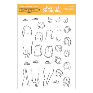 Beyond Stamping Custom Portrait #1 Clear Stamp Set by Josh Griffiths Studio