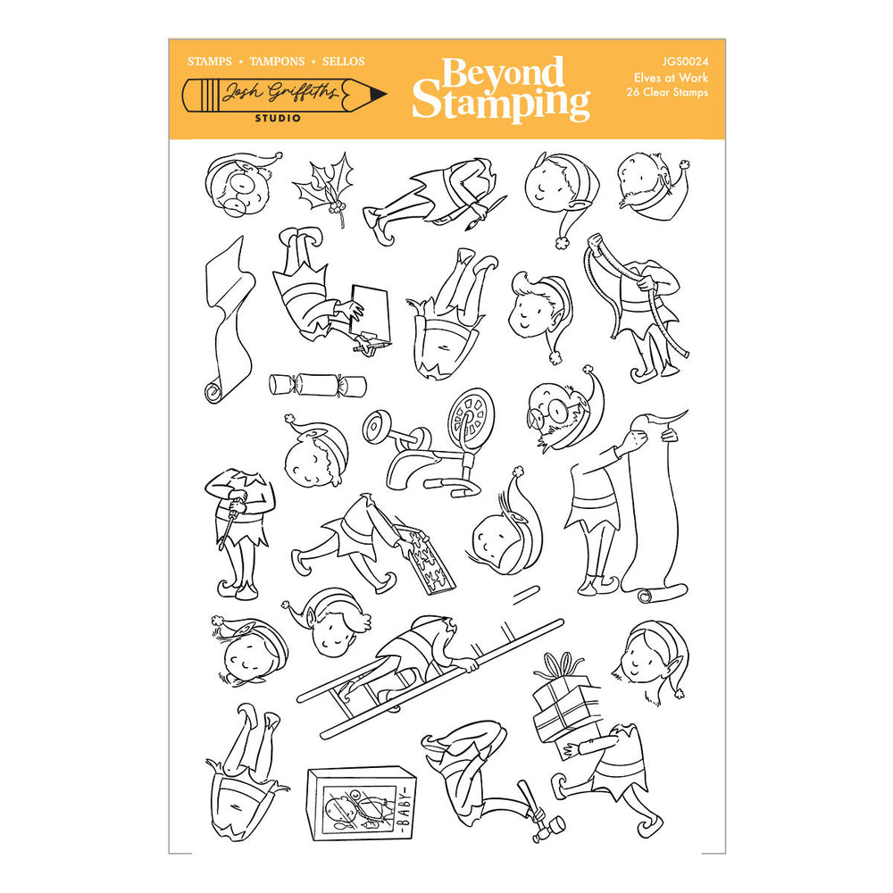 Elves at Work Clear Stamp Set by Josh Griffiths Studio
