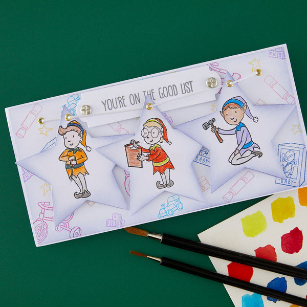 Elves at Work Clear Stamp Set by Josh Griffiths Studio