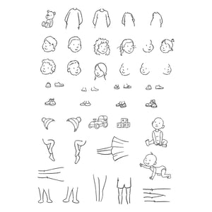 Beyond Stamping Custom Portrait #3 Clear Stamp Set by Josh Griffiths Studio