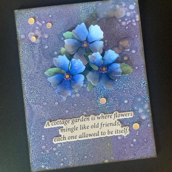 The Cottage Garden Sentiments Press + Foil Plate & Die Set by Susan Tierney-Cockburn