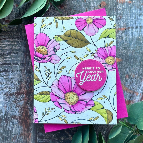 Cosmos Backdrop Press + Foil Plate