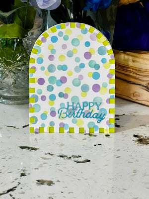 Layered Happy Birthday Etched Dies