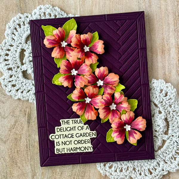 The Cottage Garden Sentiments Press + Foil Plate & Die Set by Susan Tierney-Cockburn
