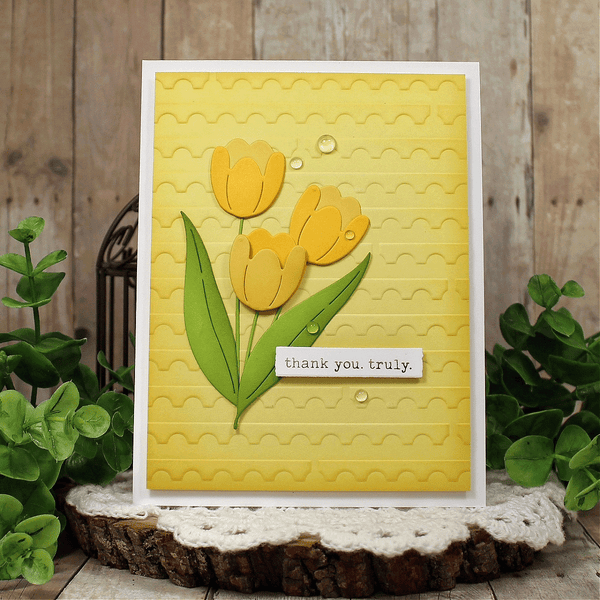 Perforated Stamp Edges -  Embossing Folder of the Month