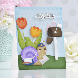 Perforated Stamp Edges -  Embossing Folder of the Month