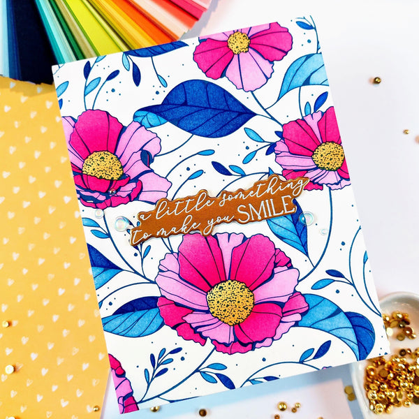 Cosmos Backdrop Press + Foil Plate