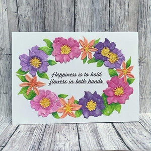 Nature's Botanical Wreath 3D Embossing Folder from the Nature's Botanical Garden Collection by Susan Tierney-Cockburn