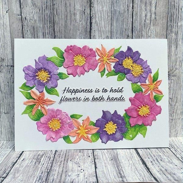 Nature's Botanical Wreath 3D Embossing Folder from the Nature's Botanical Garden Collection by Susan Tierney-Cockburn