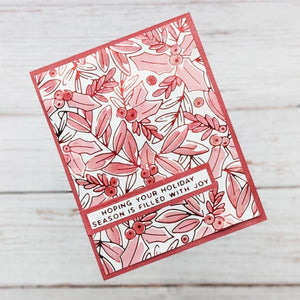 A Merry Little Christmas Sentiments Glimmer Hot Foil Plate & Die Set from the De-Light-Ful Christmas Collection by Yana Smakula