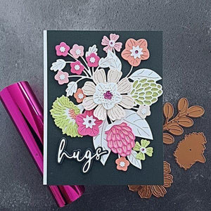 Vivid Script Sentiments Etched Dies from the Vivid Expressions Collection