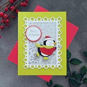 Festive Circle Sentiments Press Plates & Die Set by Lisa Horton