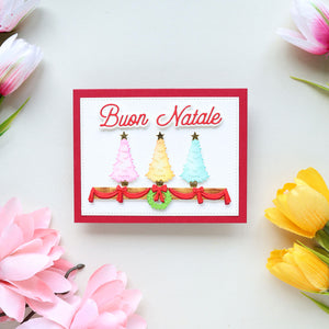 Italian Holiday Sentiments Etched Dies