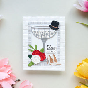 A Special Toast Sentiments Press + Foil Plate & Die Set