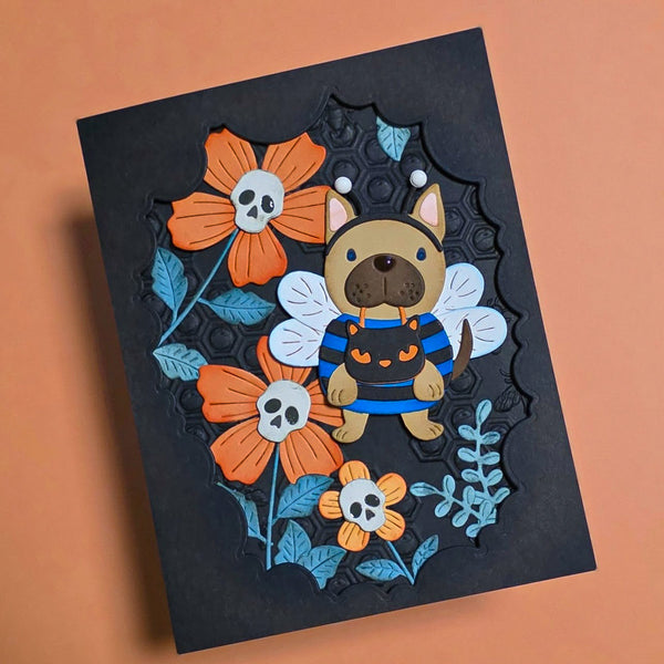 Spellbinders Exclusive: Buzzy Pup-Bee Etched Dies