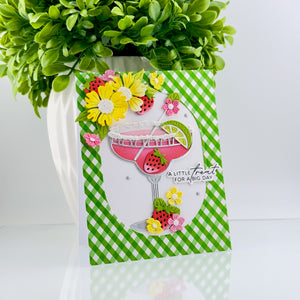 Fountain Wishes Sentiments BetterPress Plate & Die Set