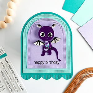 Monster Birthday Sentiments Clear Stamp Set