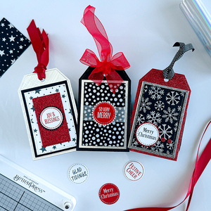 Festive Circle Sentiments Press Plates & Die Set by Lisa Horton