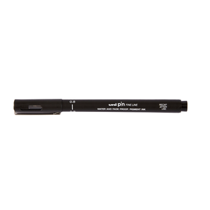 Uni Pin .8mm Black Fineliner Drawing Pen