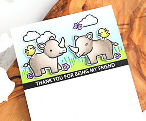 Hero Arts + Lawn Fawn Big Thanks & Lawn Cuts