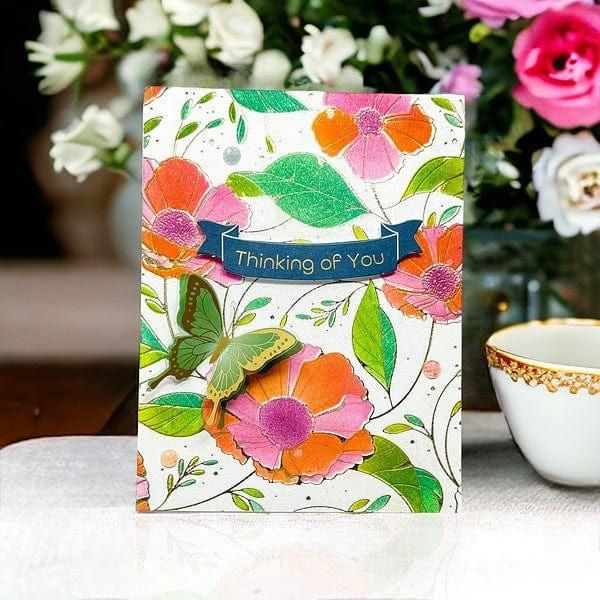 Cosmos Backdrop Press + Foil Plate
