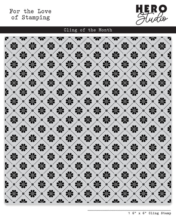 Floral Tiles Cling Stamp of the Month - May 2025