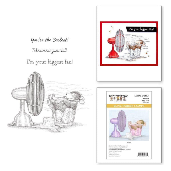 Stay Cool Cling Rubber Stamp Set from the House-Mouse Summer Fun Collection