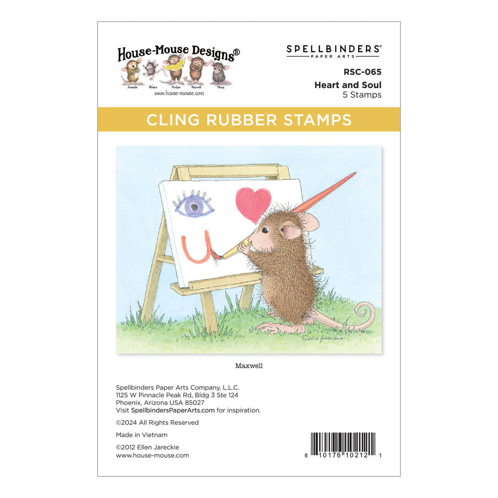 Heart and Soul Cling Rubber Stamps by House-Mouse