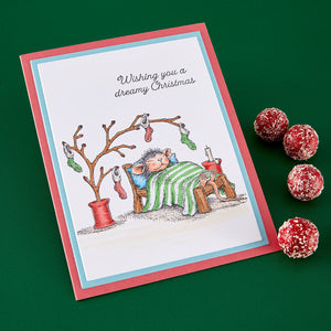 House-Mouse Holiday Dreams Cling Rubber Stamp Set